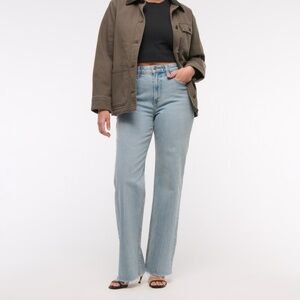 Abercrombie & Fitch Curve 90s Relaxed Jean High Rise Sz 28 Extra Short